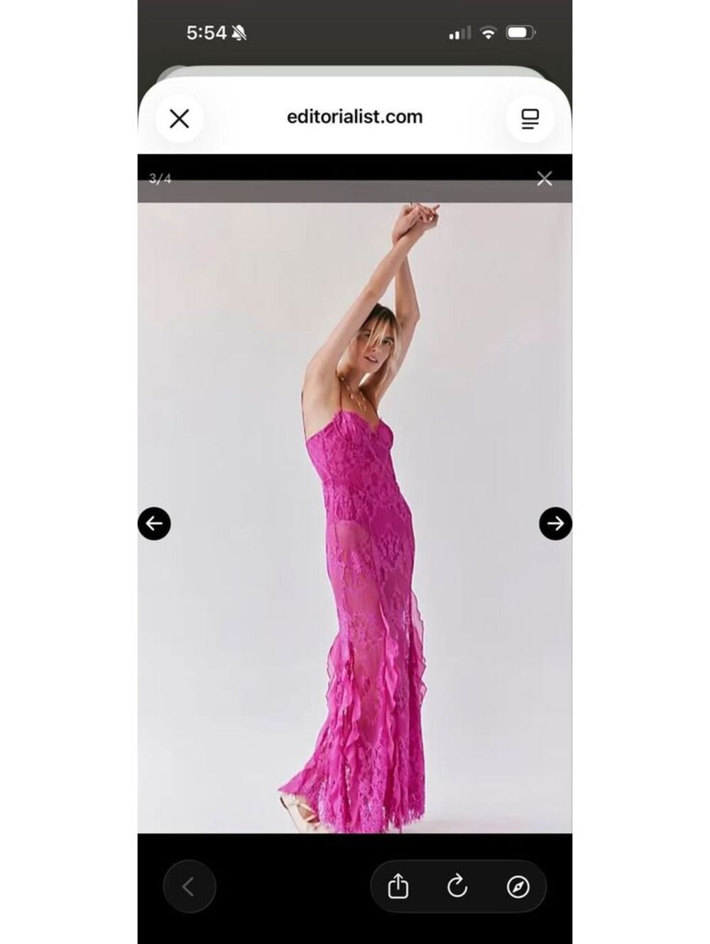Free People X for Love & Lemons Shirley Maxi Dress